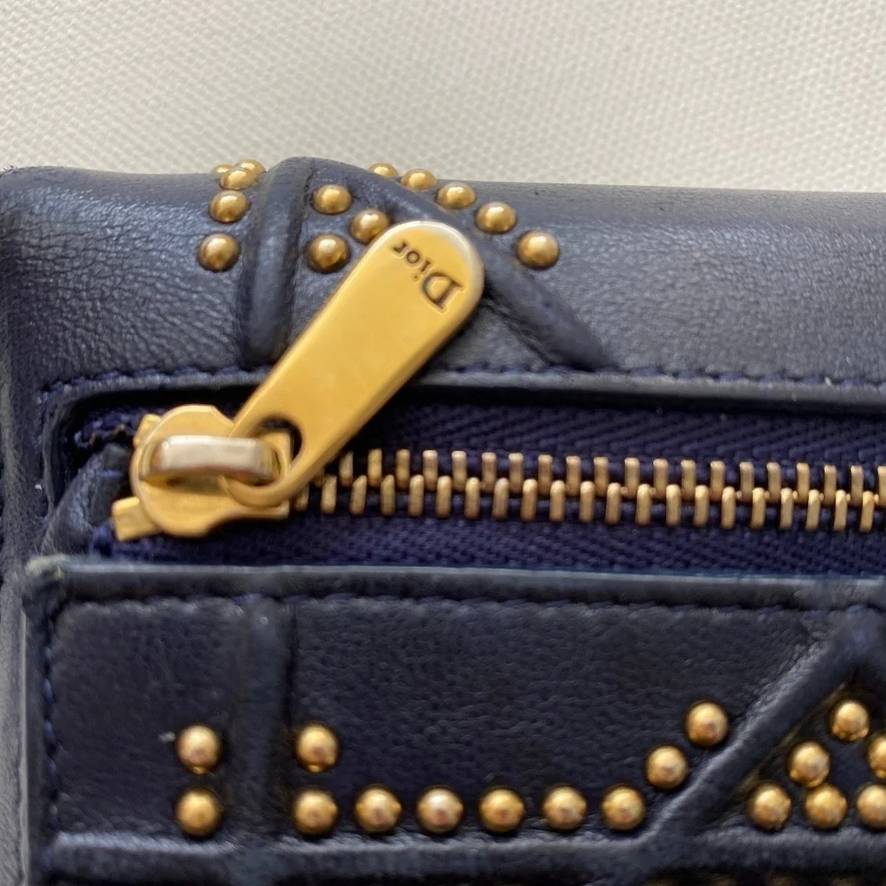 Dior Diorama élancée blue wallet lambskin wallet